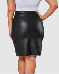 Pink Dusk by Curve Project - Stinger PU Skirt