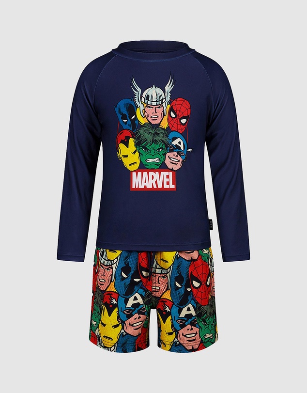 Rock Your Kid - Avengers Marvel Rashie Set - ICONIC EXCLUSIVE - Kids-Teens