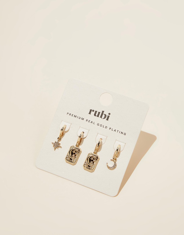 Rubi - 2Pk Mid Earring