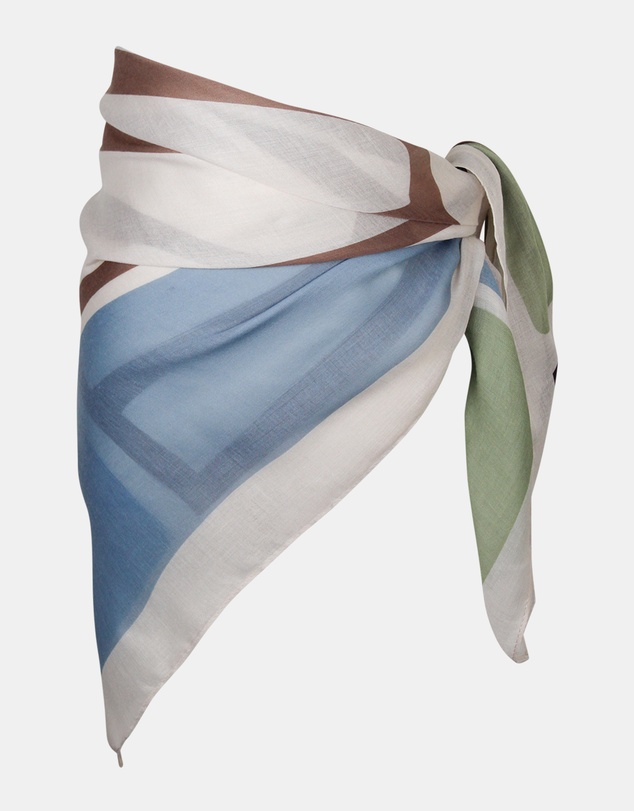 Morgan & Taylor - Aquata Large Scarf in Blue