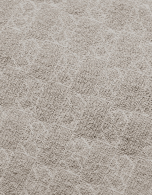 Calibre - Quarter Zip Monogram Jacquard Sweater Stone