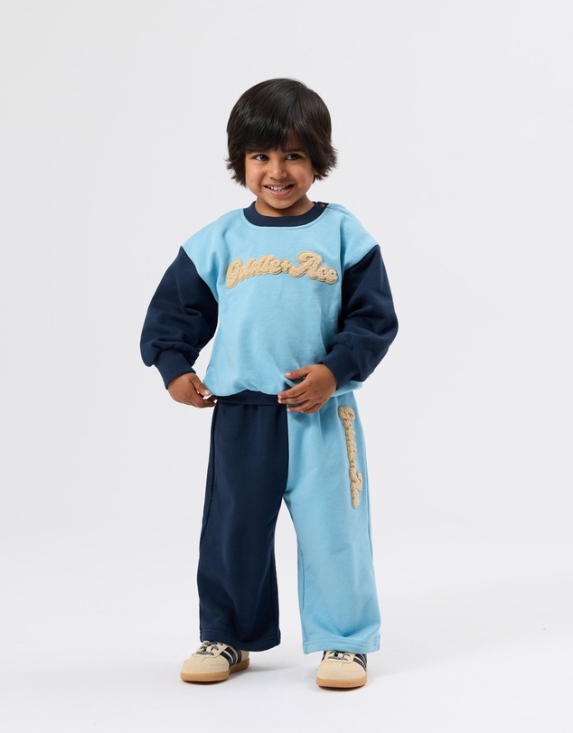Goldie + Ace - Comfy Embroidered Sweater - ICONIC EXCLUSIVE - Babies-Kids
