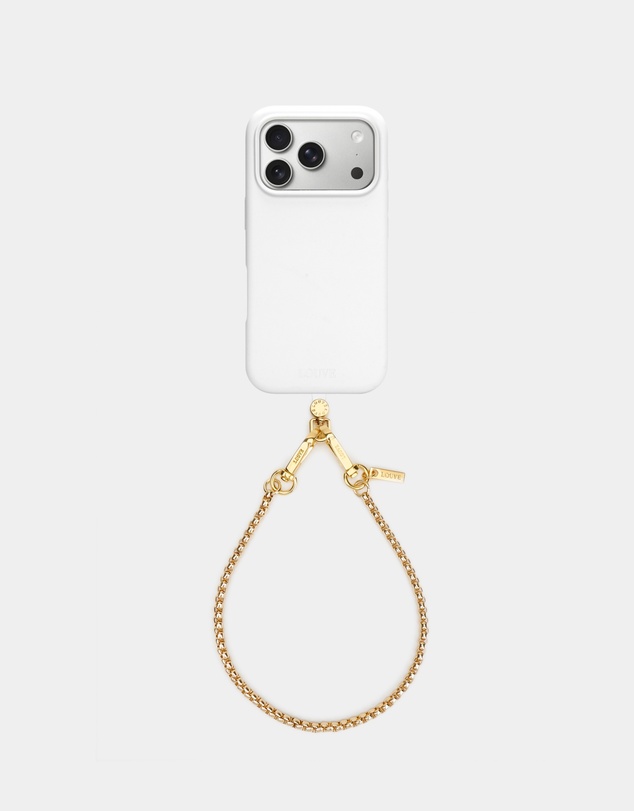 LOUVE COLLECTION - Silicone Off-White Case + Universal Patch + Gaia Wristlet