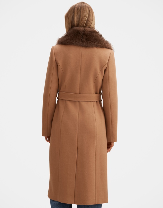 Forever New - Shelby Faux Fur Collar Coat