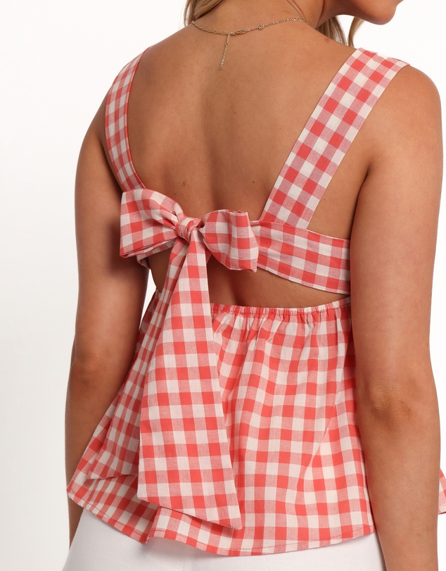 Petal & Pup - Chatham Top - Red Gingham