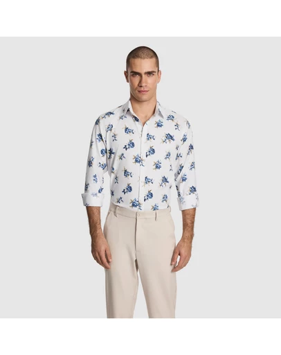 yd. - Caspian Slim Floral Shirt