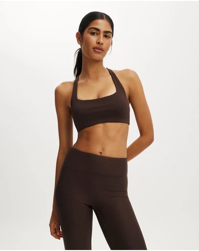 Cotton On Body Active - Ultra Soft Contrast Cross Back Crop