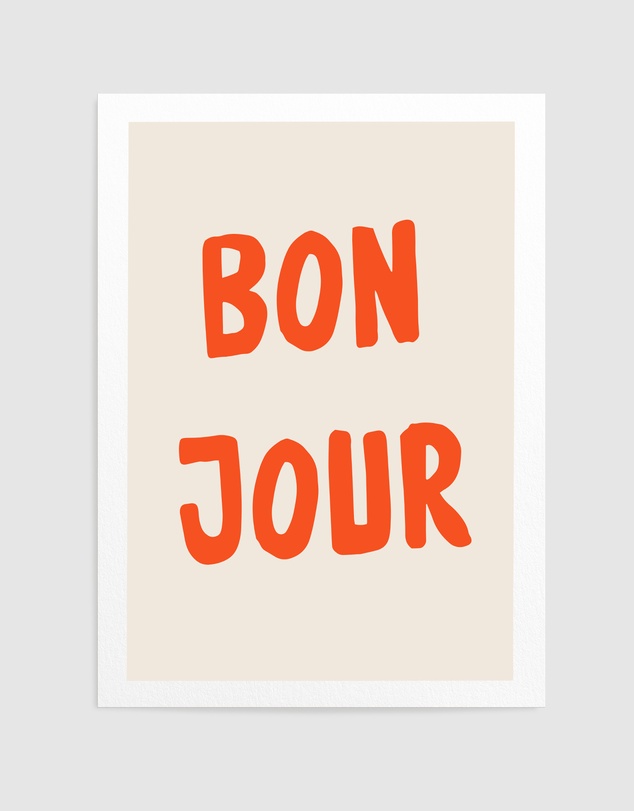 Olive et Oriel - Bonjour by Treechild Art Print