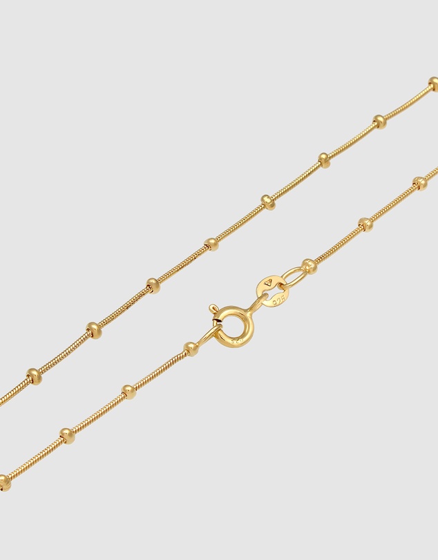 Elli Jewelry - Shell Pendant Necklace in Gold-Plated 925 Silver