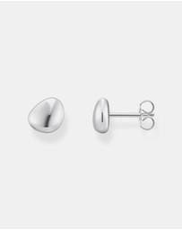 THOMAS SABO - Ear studs in organic shape silver