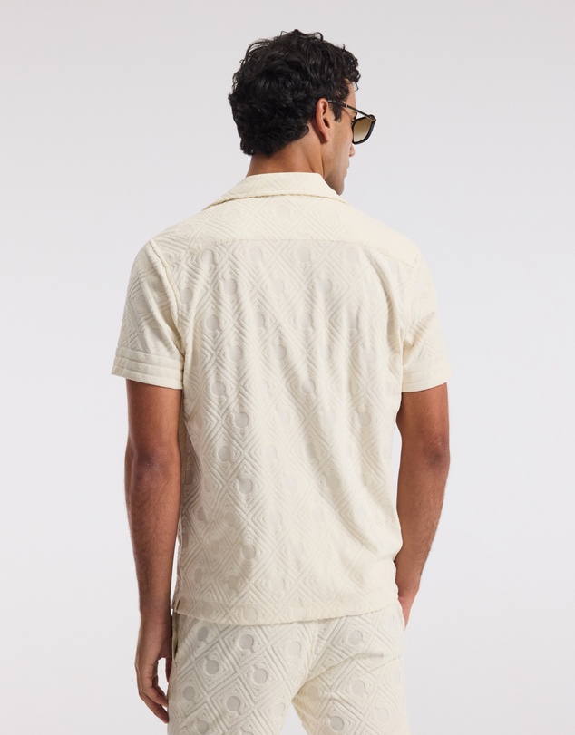 Calibre - Plush Terry Logo Short Sleeve Shirt Ivory