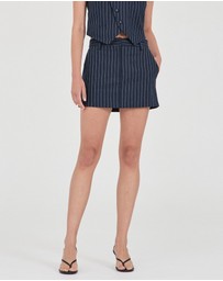 FRIEND of AUDREY - Jayden Stripe Mini Skirt