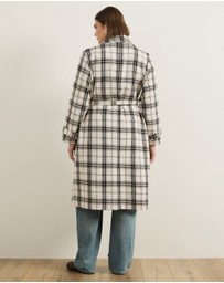Atmos&Here Curvy - Marnie Wool Blend Longline Coat