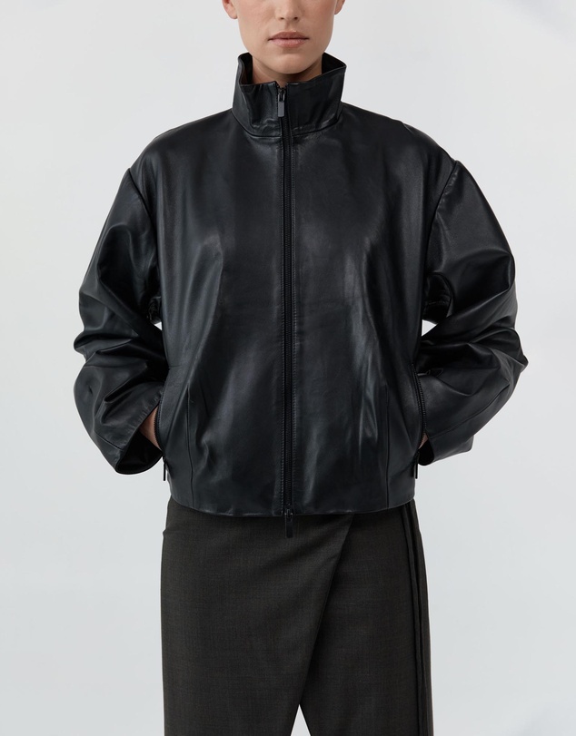 St. Agni - Cocoon Zip Leather Jacket