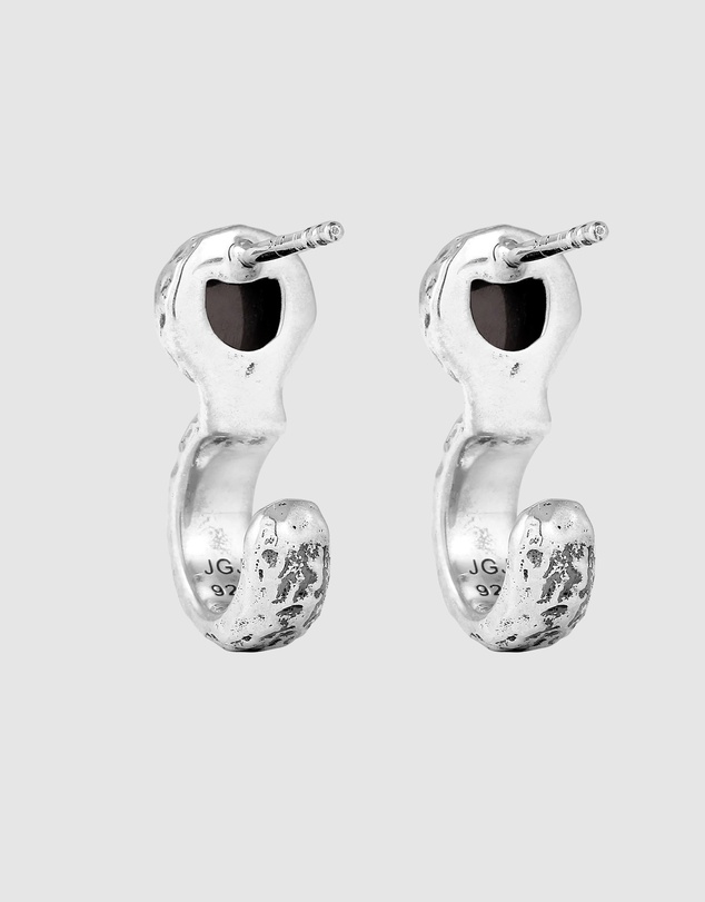 Haze & Glory - ICONIC EXCLUSIVE - Earrings Male Black Tigers Eye 925 Sterling Silver