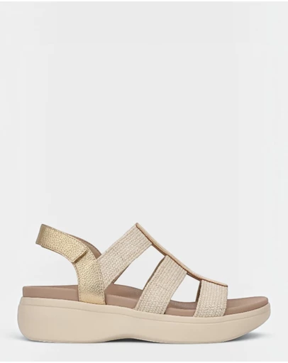 Vionic - Sabrina Flatform Sandal - Gold Leather