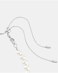Swarovski - Ariana Grande x Swarovski Tennis choker, Mixed cuts, Heart, White, Rhodium plated