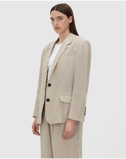 C&M CAMILLA AND MARC - Phostre Linen Relaxed Blazer