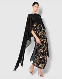 Montique - Angeline Chiffon Overlay Wrap