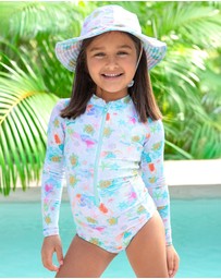 Bluesalt Beachwear - Hamilton Island - Long Sleeve one piece swimsuit