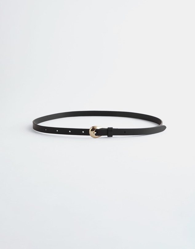 & Other Stories - Crescent-Buckle Slim Leather Belt