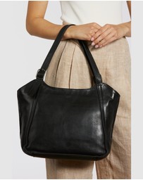 Evity - Maya Leather Buckle Tote Bag