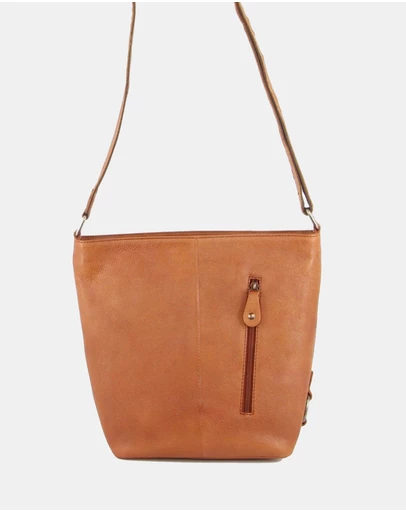 Milleni - Milleni Ladies Nappa Leather Crossbody Bag