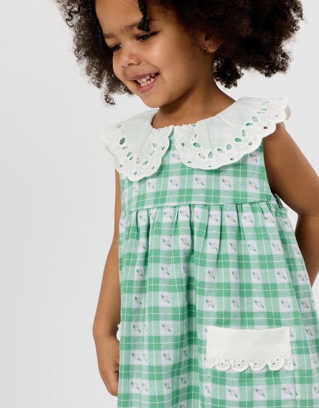 Goldie + Ace - Gingham Lucy Sleeveless Dress - ICONIC EXCLUSIVE - Babies-Teens