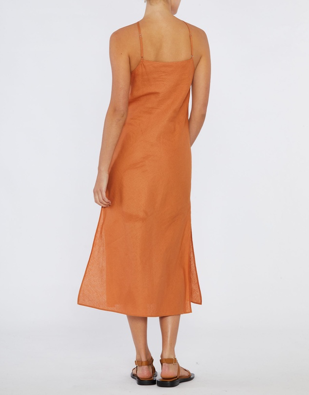 Amelius - Krisha Linen Halter Midi Dress