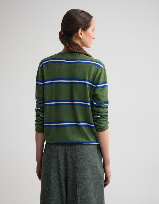 Oxford - Margurite Striped Cardigan