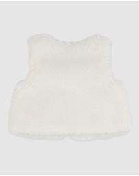 Fox & Finch - Orchard Bloom Emb. Faux Fur Vest