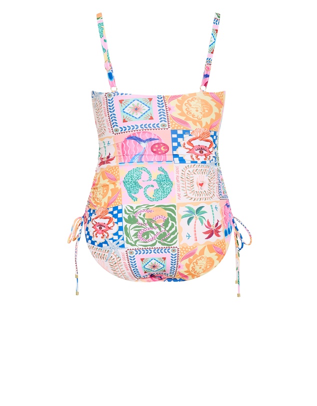 City Chic - Positano Print 1 Piece
