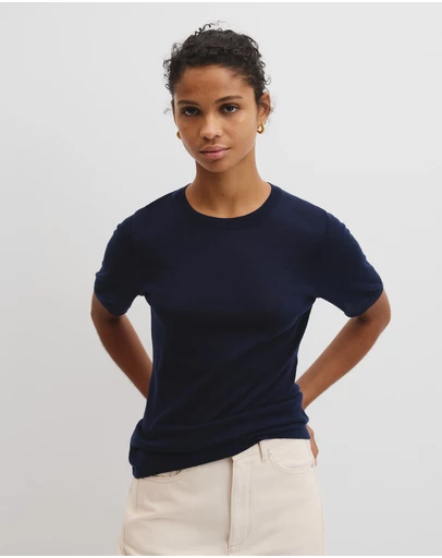 Country Road - Merino Short Sleeve Knit T-shirt