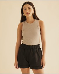 Atmos&Here - Kelsie Linen Blend Shorts