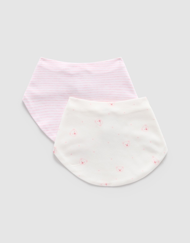 Purebaby - 2 Pack Essential Dribble Bib