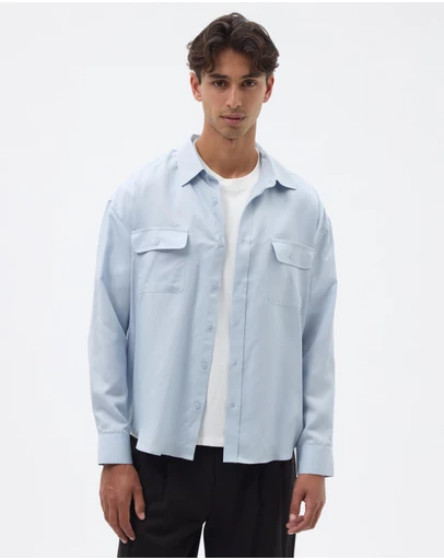 AERE - Relaxed Utility Pocket Shirt