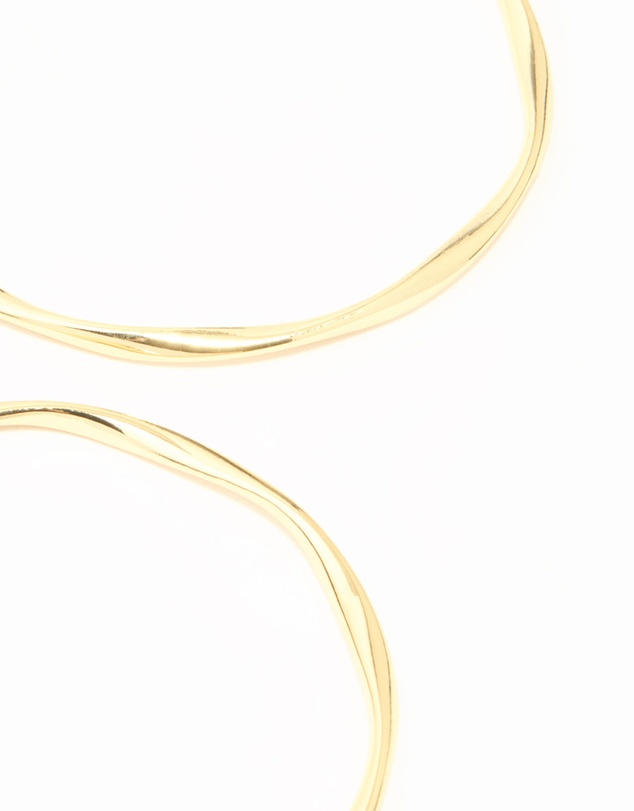 Lovisa - Gold Plated Twist Bangles 3-Pack