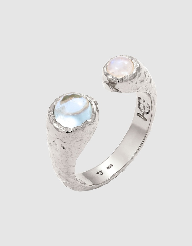 Haze & Glory - ICONIC EXCLUSIVE - Ring Aqua Moon 925 Sterling Silver