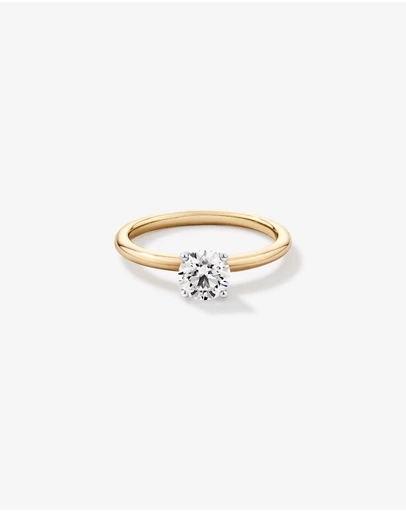 Michael Hill - 0.70 Carat TW Round Brilliant Laboratory-Grown Diamond Solitaire Engagement Ring in 14kt Yellow and White Gold