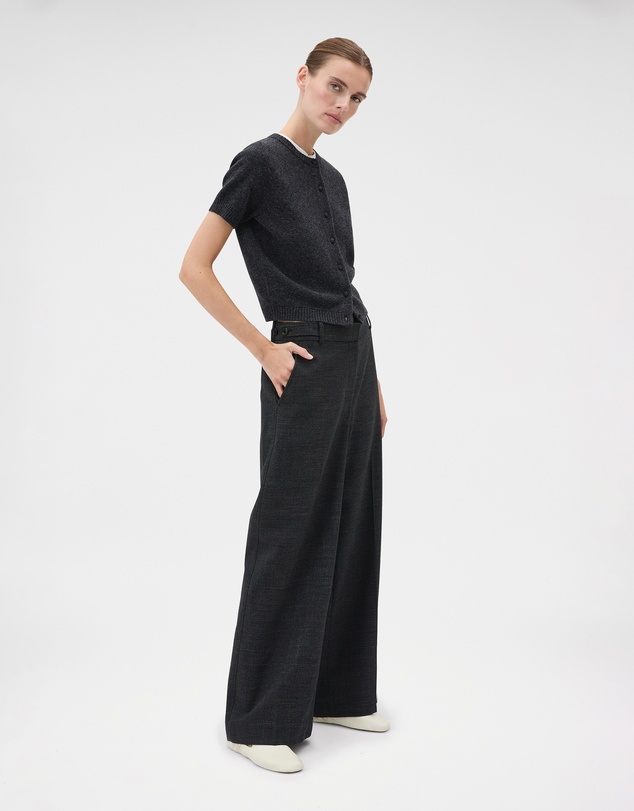 Oroton - Wool Flat Front Pants