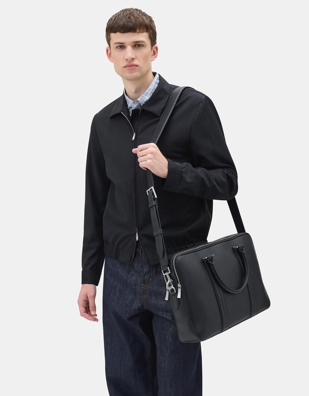 Oroton - Nicholas Double Zip Briefcase Smooth