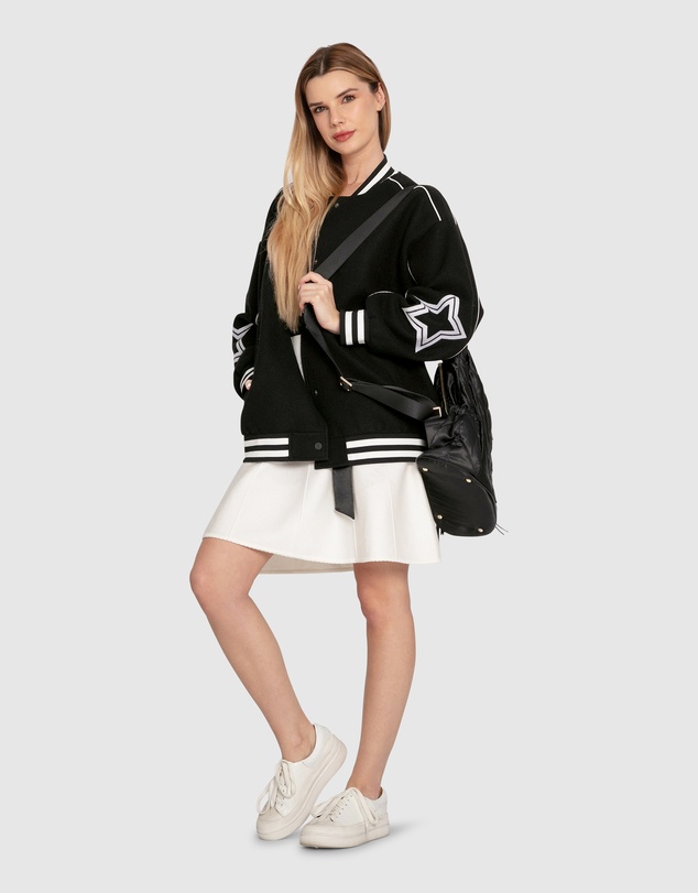 Belle & Bloom - Hold Me Close Letterman Bomber