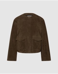 St. Agni - Suede Utility Cocoon Bomber