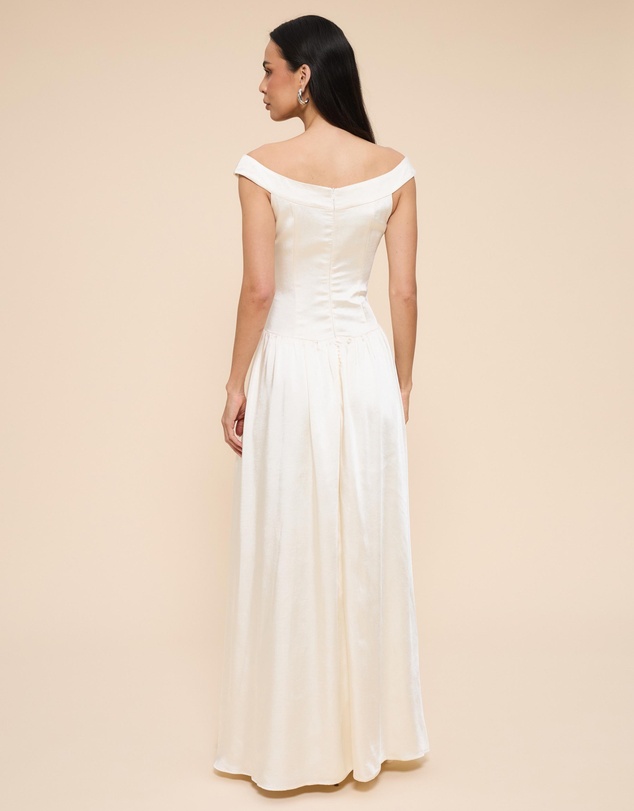 CHANCERY - Dion Drop Waist Off Shoulder Maxi Dress