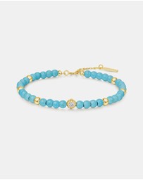 Ania Haie - Ania Haie Gold Lab Created Turquoise Bracelet