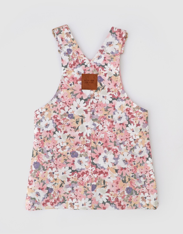 WITH LOVE FOR KIDS - Hazel Denim Pinafore Dress - Babies - Kids