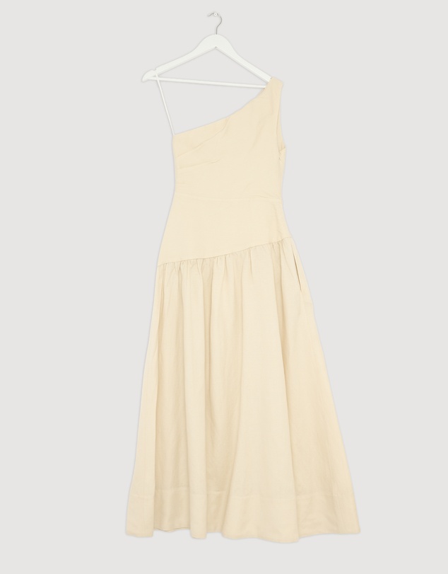 Revibe - Repaired Shona Joy Gigi One Shoulder Maxi Dress - AU 8
