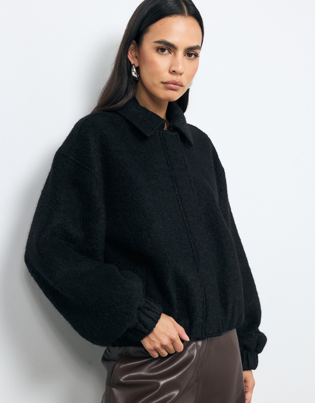 AERE - Isla Wool Blend Bomber Jacket