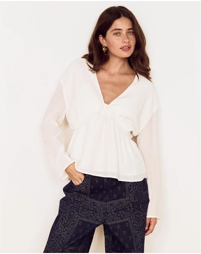 MINKPINK - Aya Crinkle Blouse