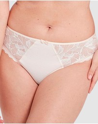 Sans Complexe - Capucine Low Rise Two-Tone Lace Brief